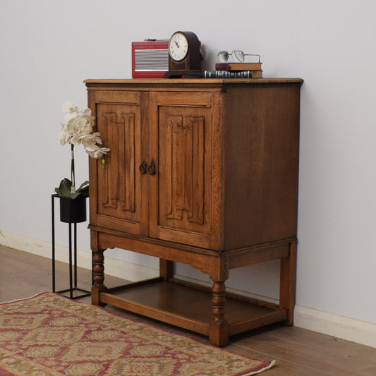 Linenfold Oak Cabinet