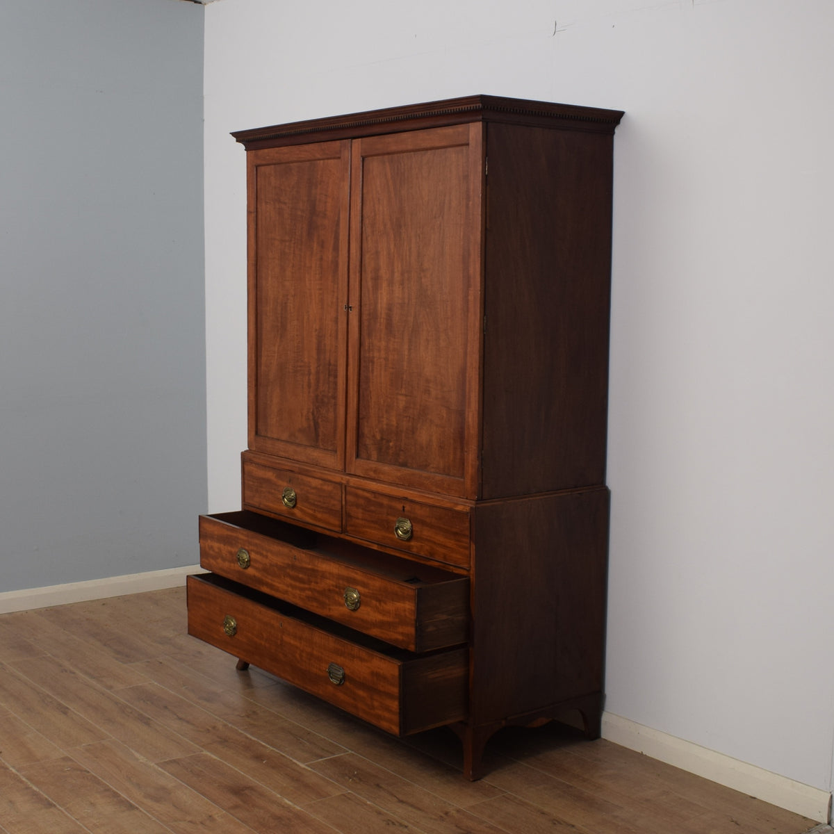 Restored Victorian Mahogany Wardrobe