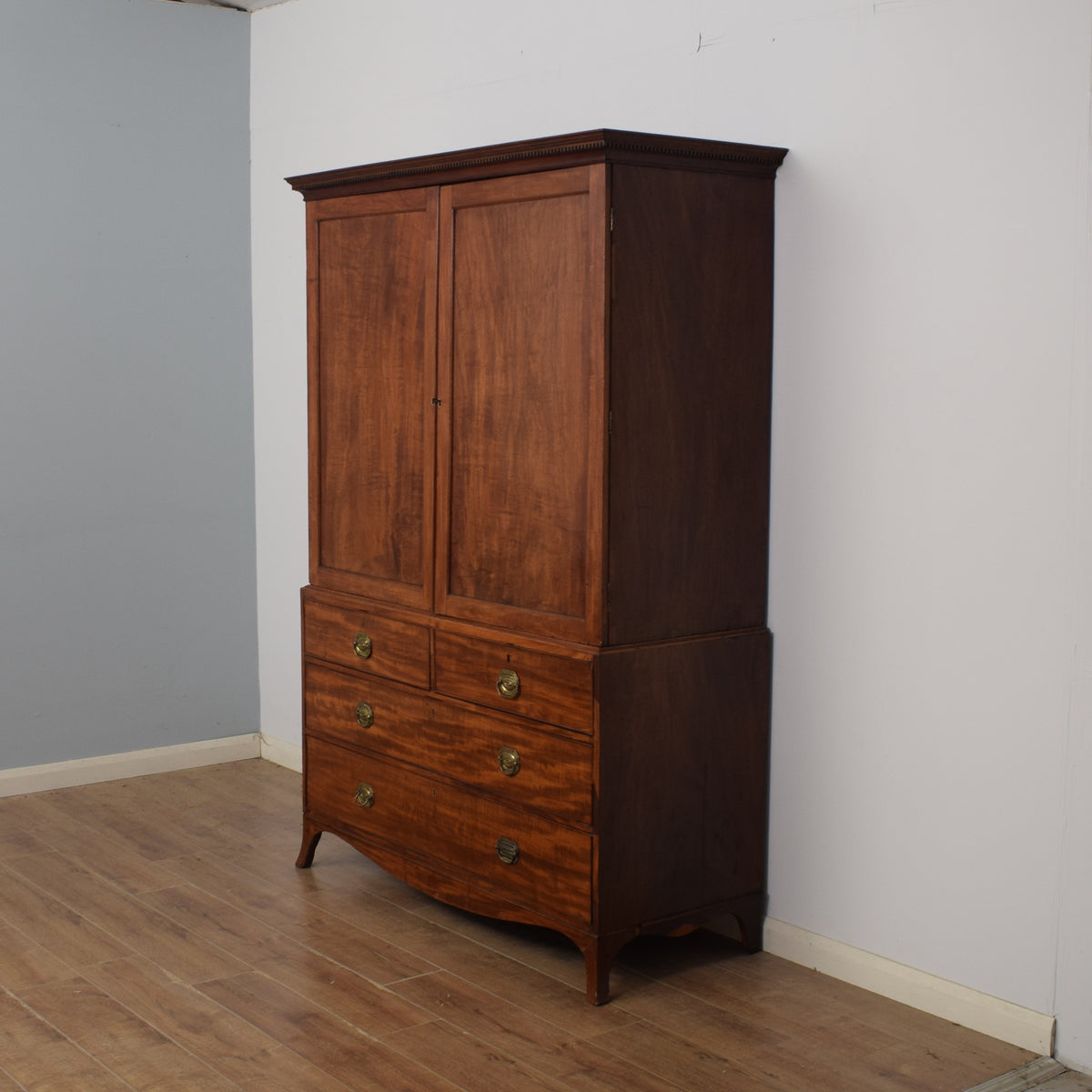 Restored Victorian Mahogany Wardrobe