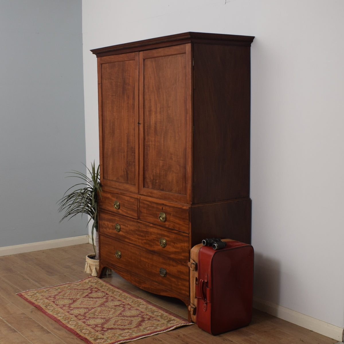 Restored Victorian Mahogany Wardrobe