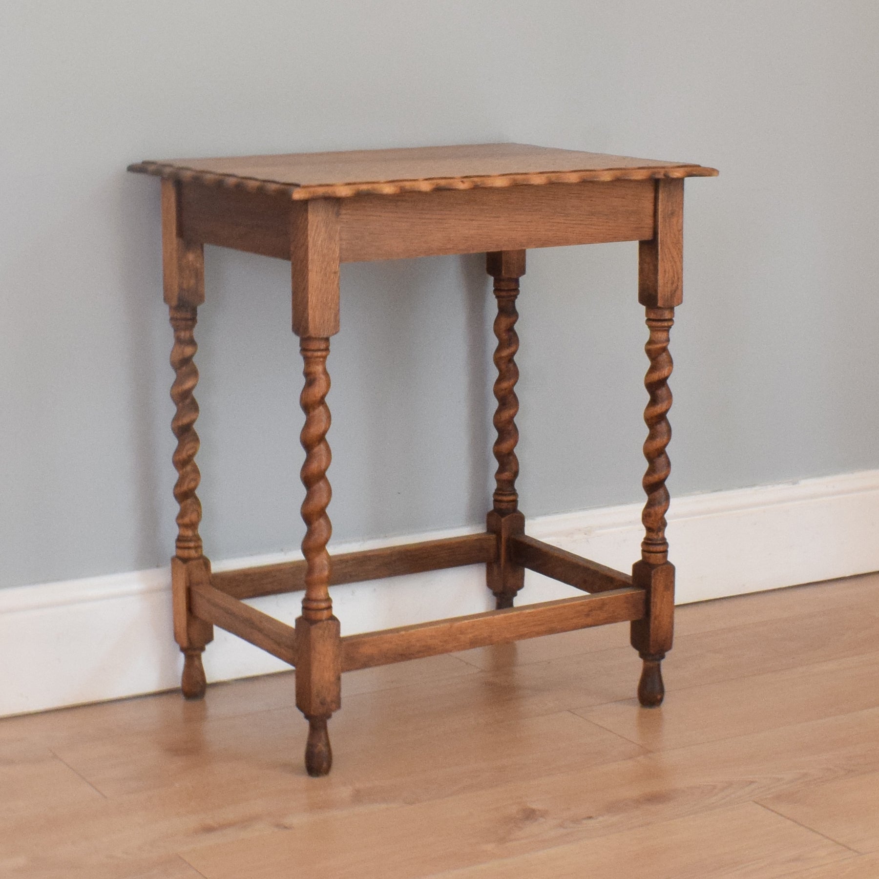 Twisted leg outlet side table