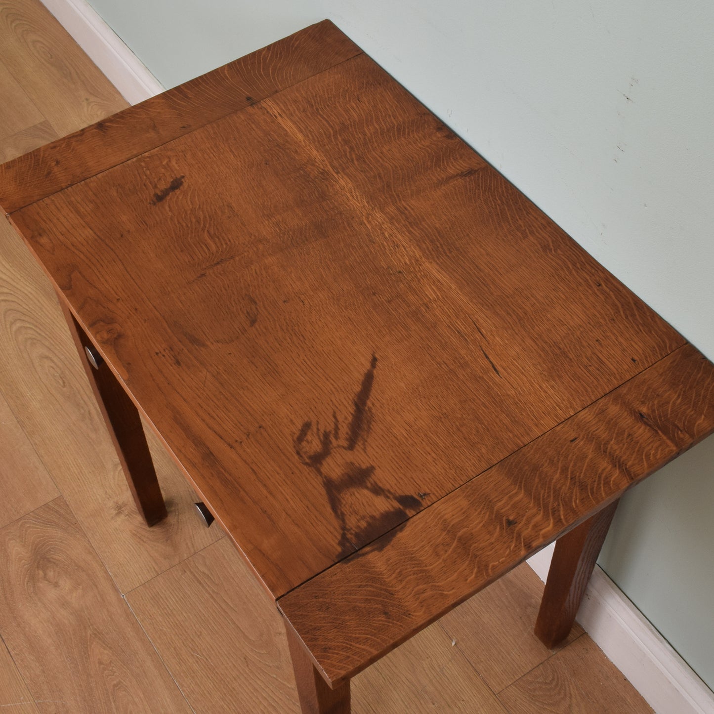 Carved Oak Side Table