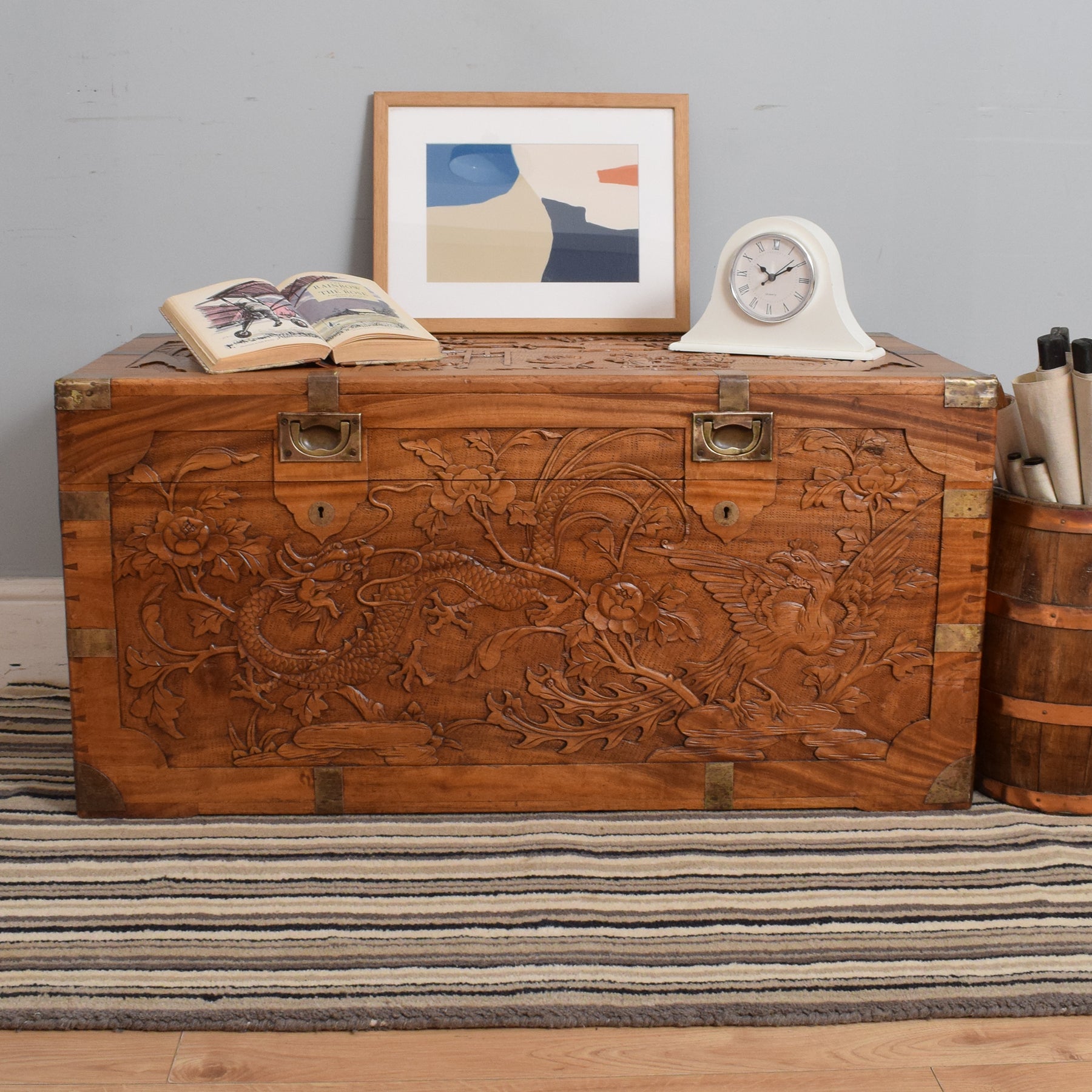 Oriental on sale blanket box