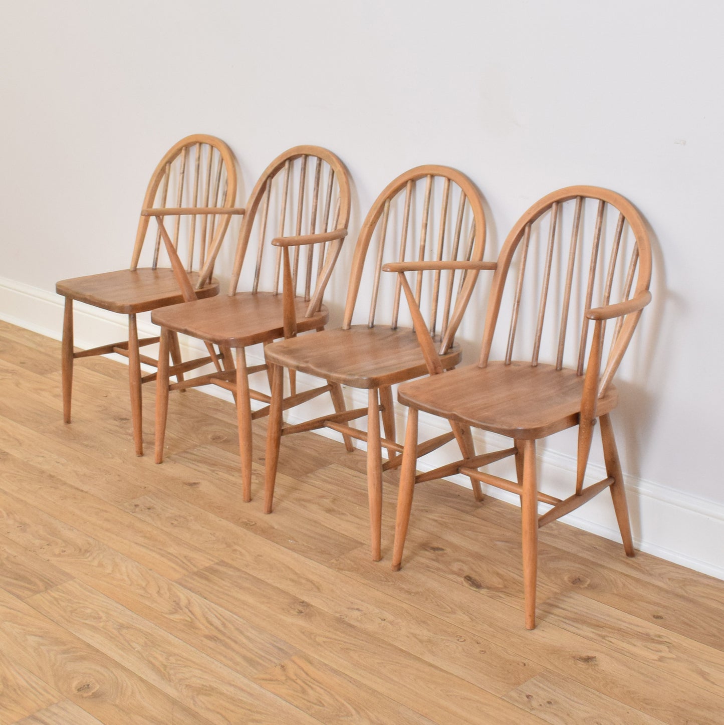 Restored Ercol Drop-Leaf Table and Four