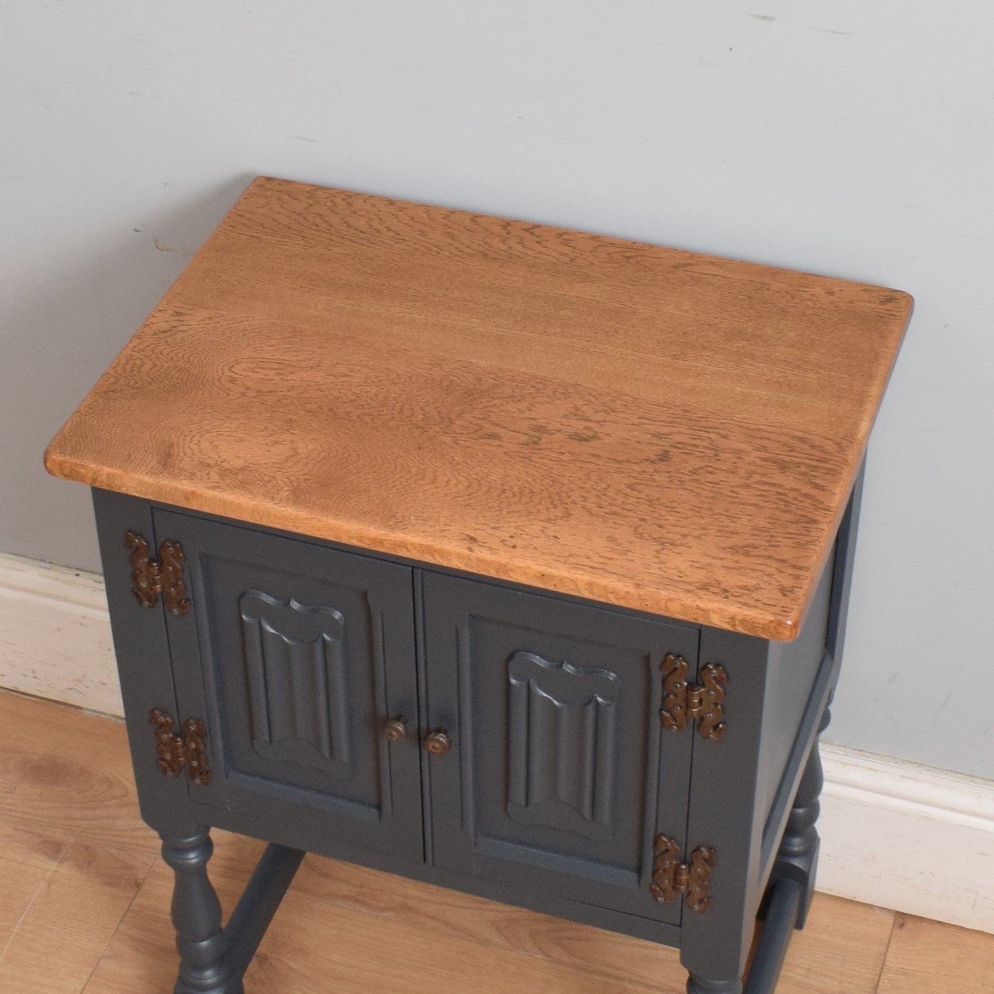 Painted Linenfold Side Table