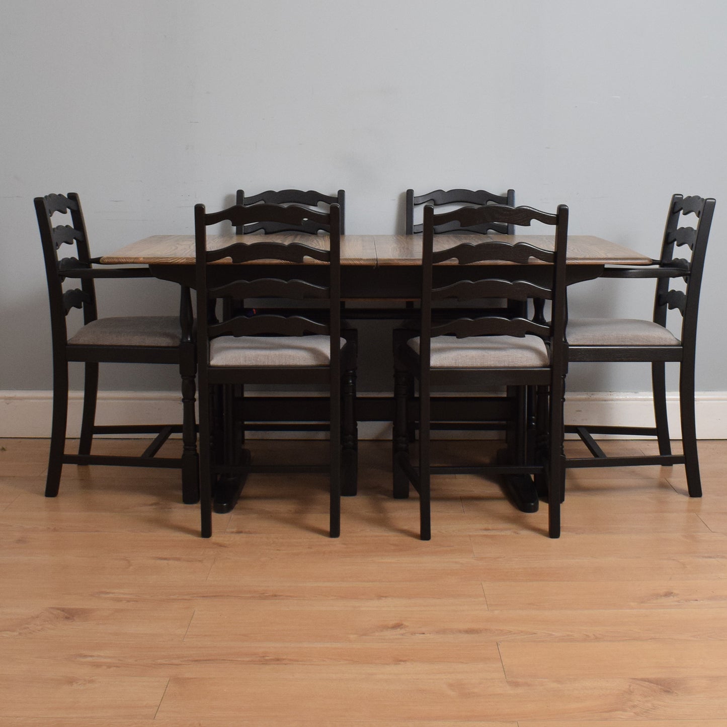 Painted Ercol Table and Six Chairs