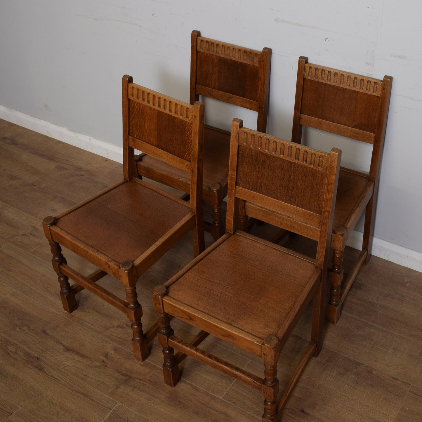 Extending Draw Leaf Table & Four Chairs