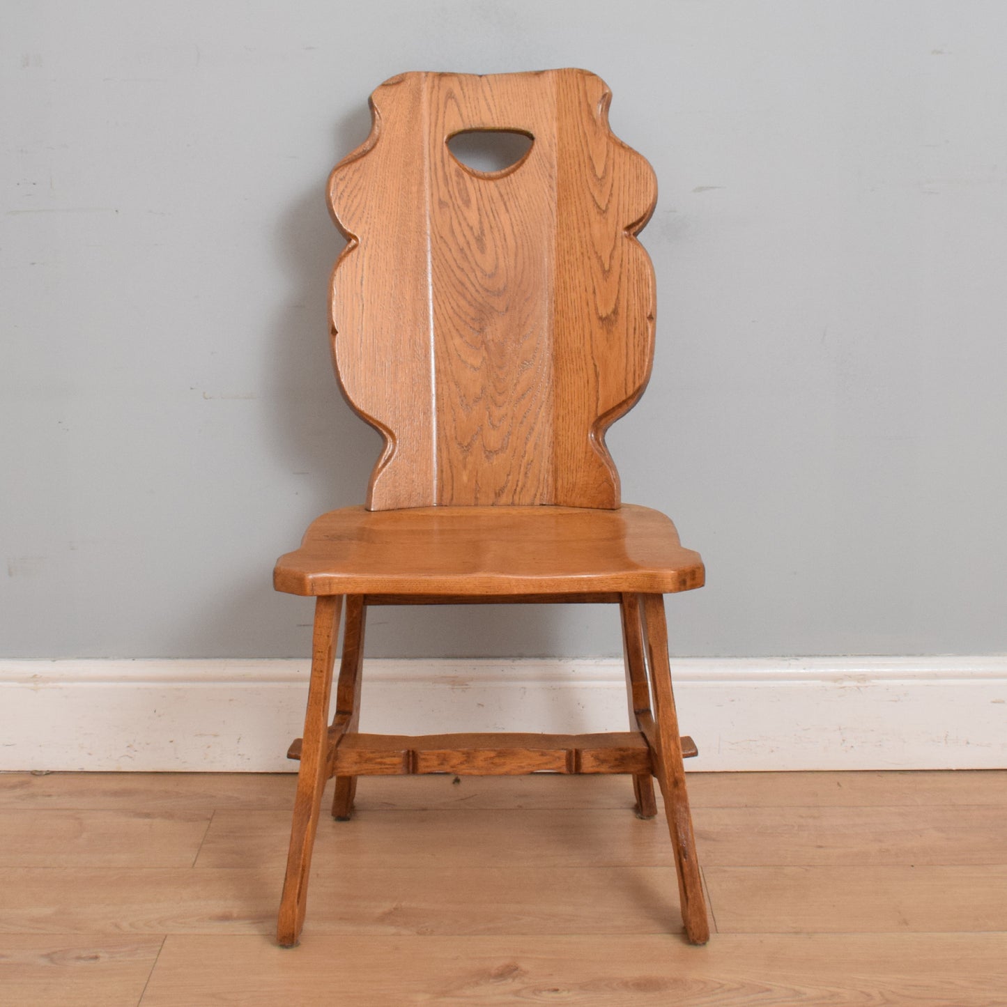 Restored Oak Table and Four Chairs