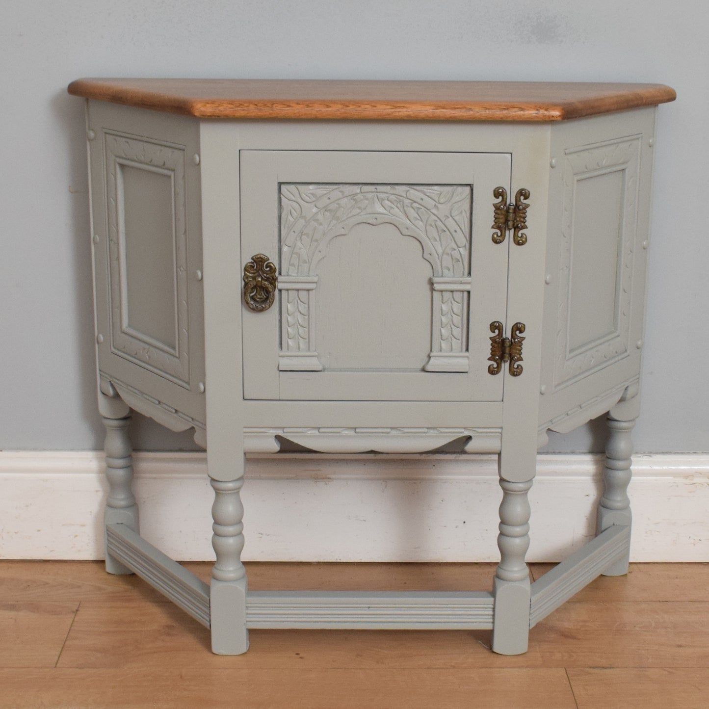Painted Old Charm Hall Cabinet