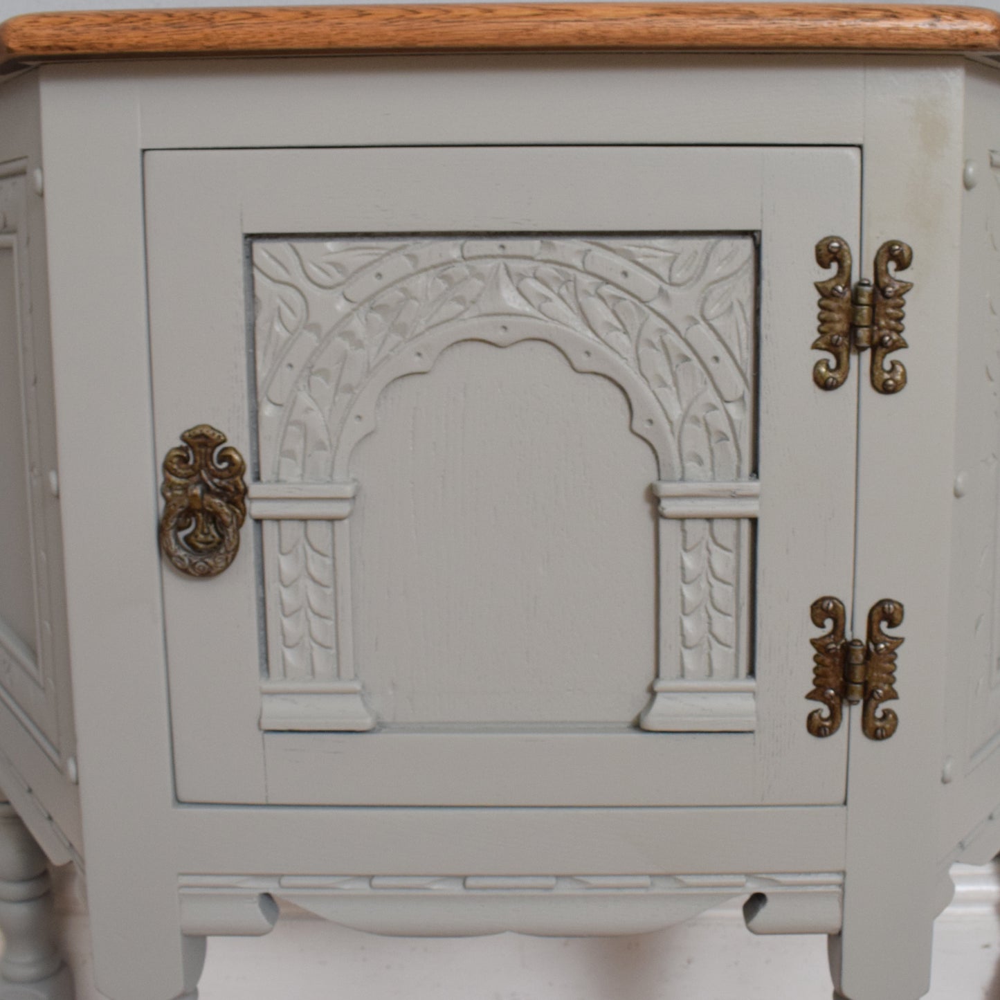 Painted Old Charm Hall Cabinet
