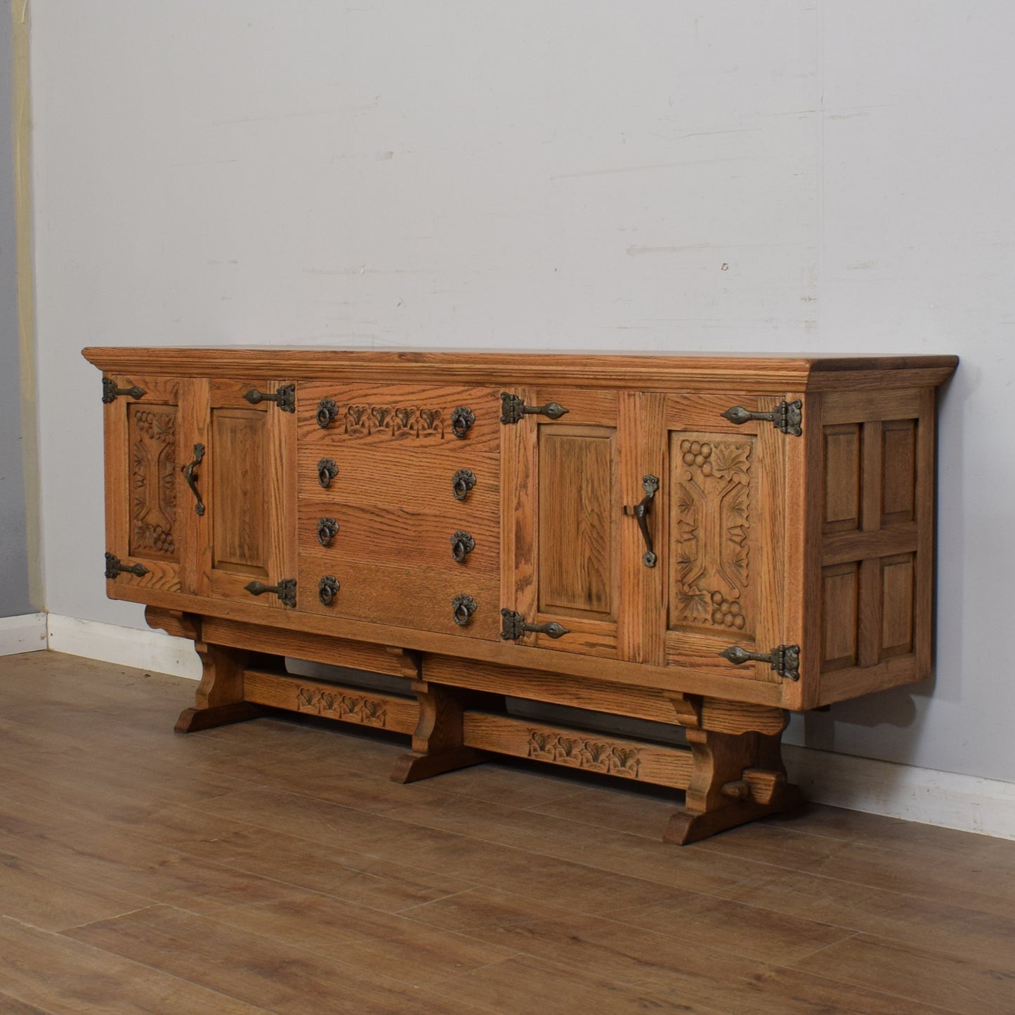 Restored Oak Webber Sideboard