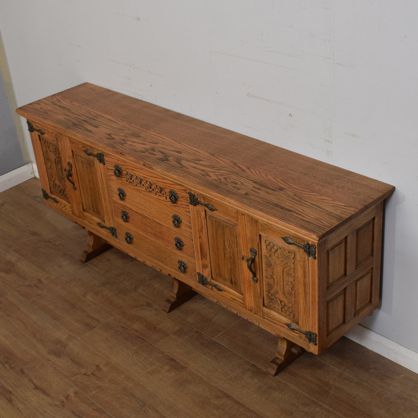 Restored Oak Webber Sideboard