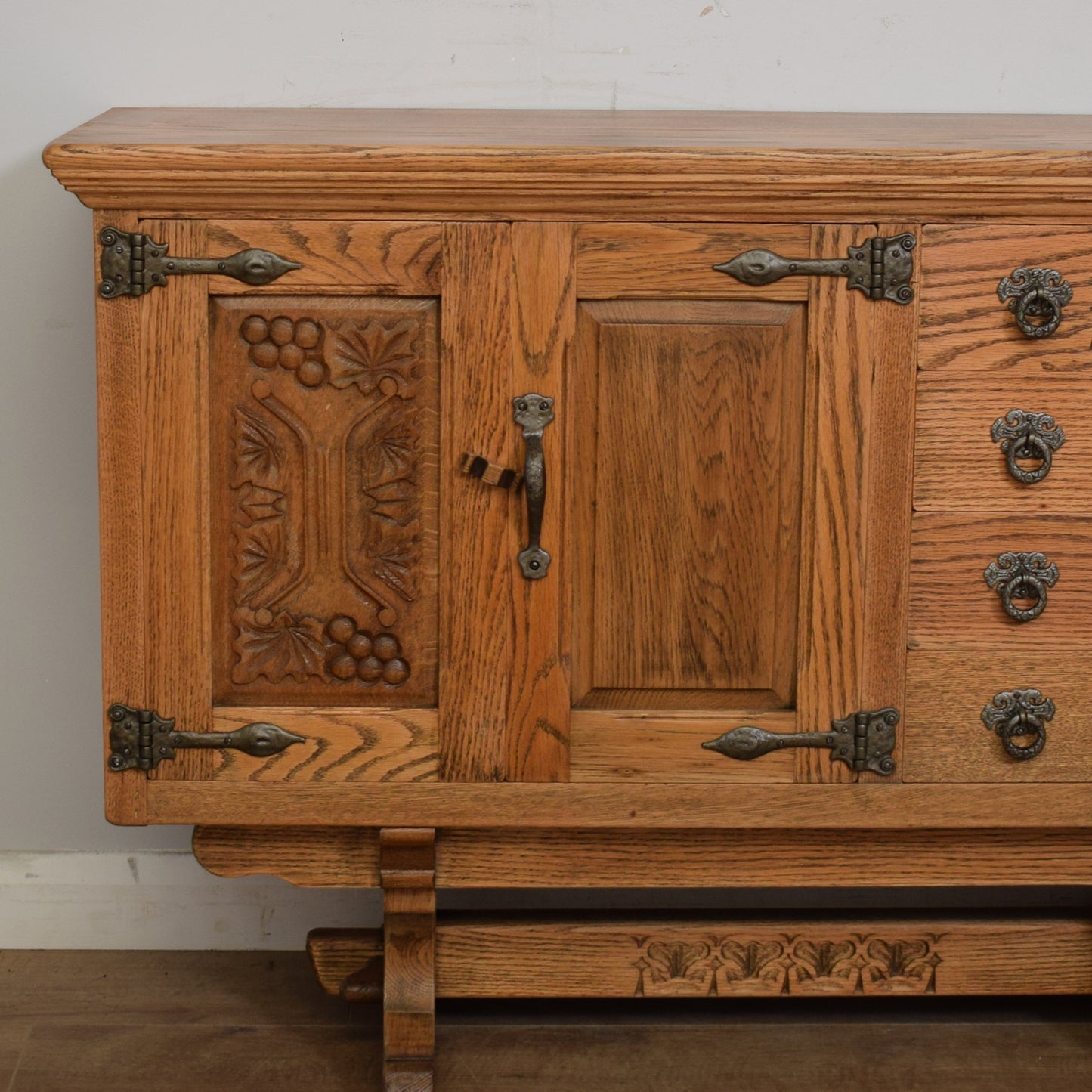 Restored Oak Webber Sideboard