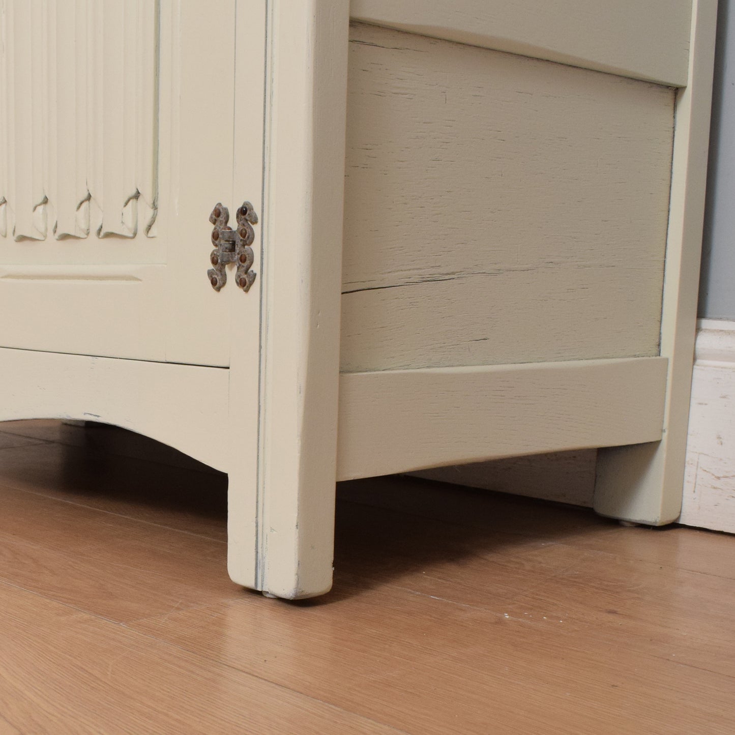 Painted Linenfold Sideboard