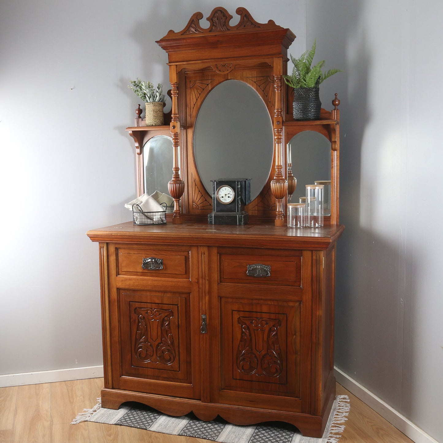 Large Mirrored Sideboard