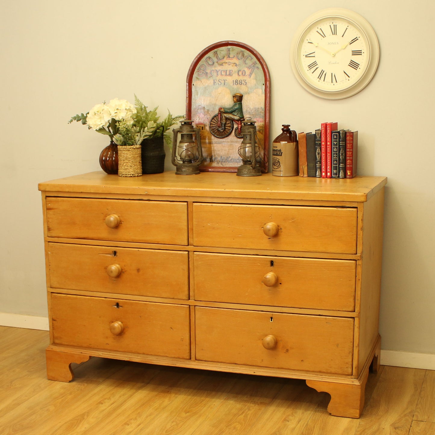Farmhouse Pine Chest of Drawers
