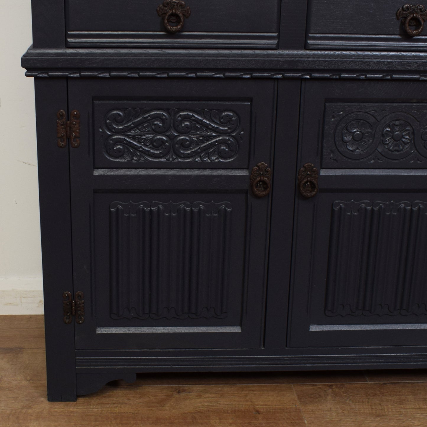 Painted Old Charm Court Cabinet