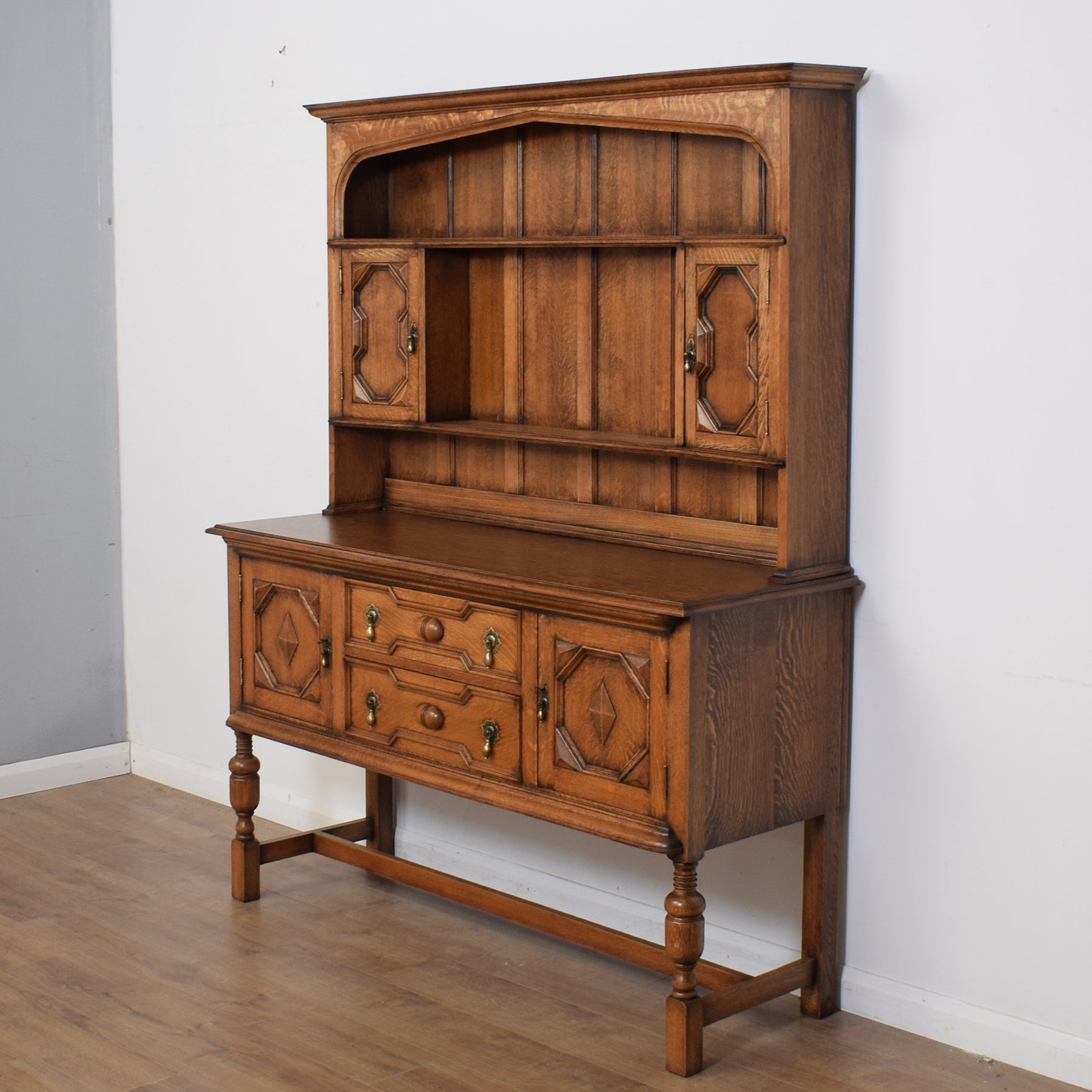 Antique oak online secretary