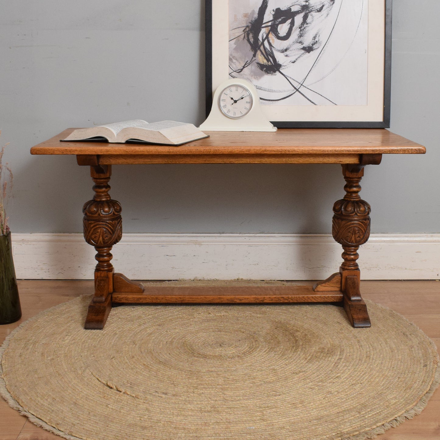 Carved Oak Coffee Table