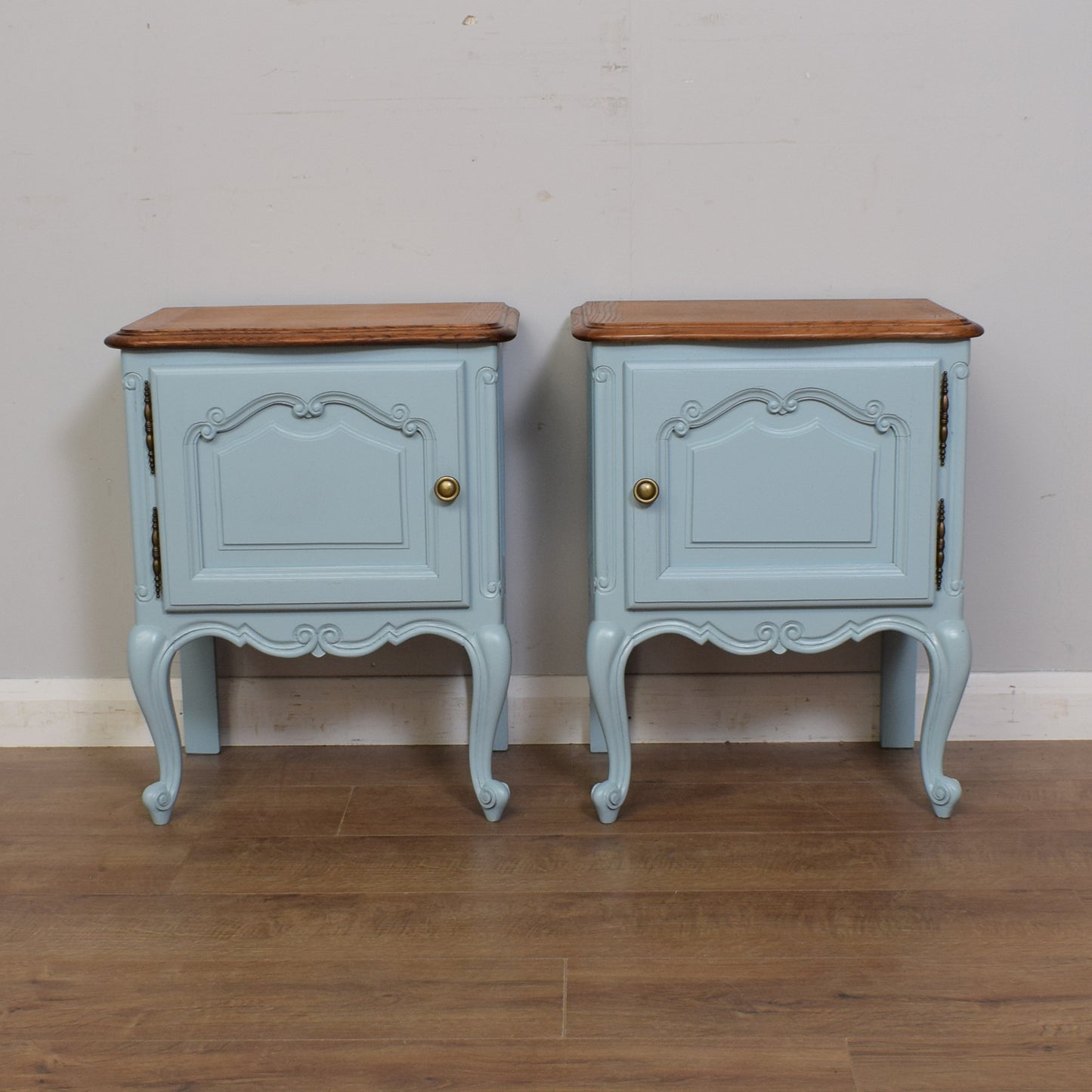 Painted French Bedside Cabinets