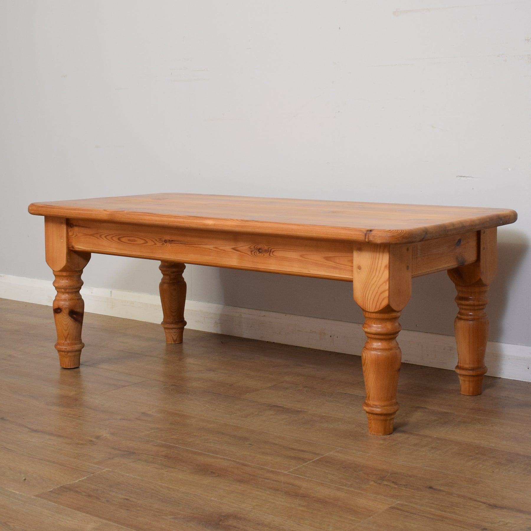 Large pine shop coffee table