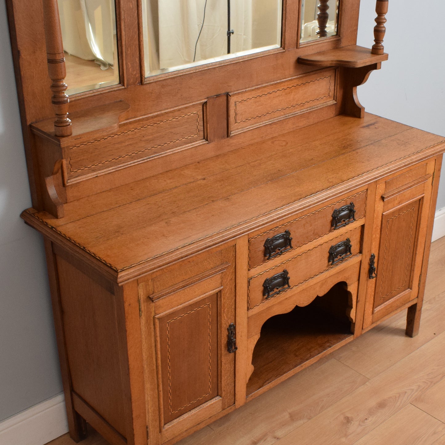 Arts and Crafts Mirrored Sideboard