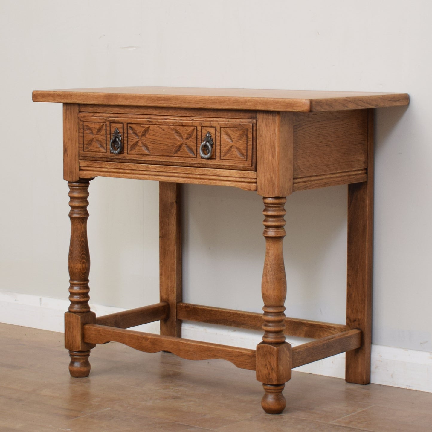 Restored Oak Console Table