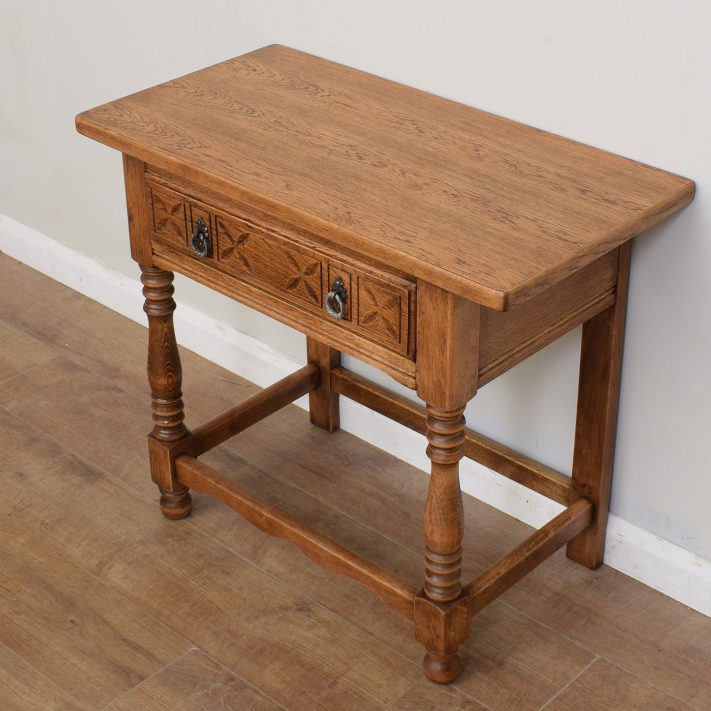 Restored Oak Console Table