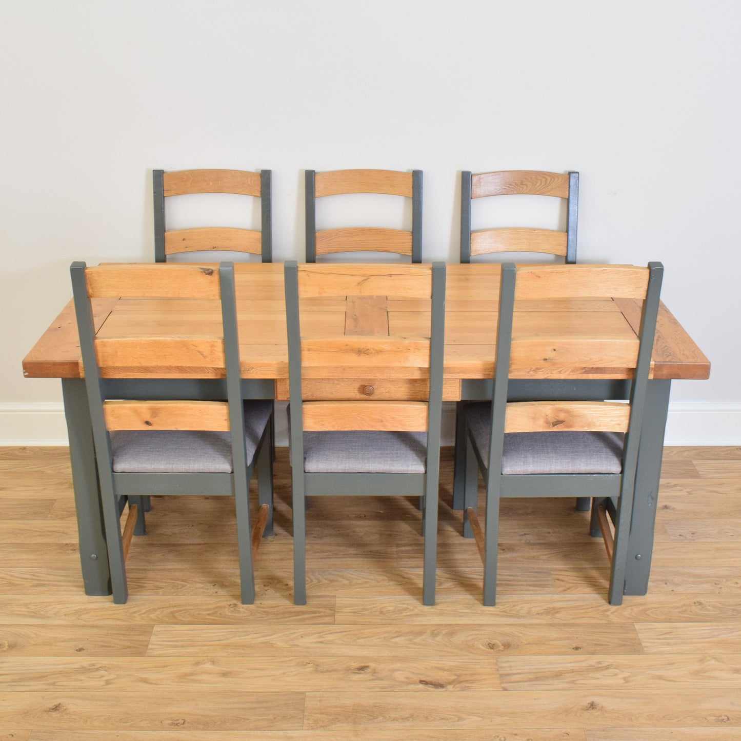 Painted Table and Six Chairs