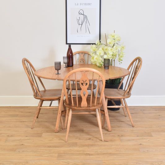 Ercol Table And Four Chairs