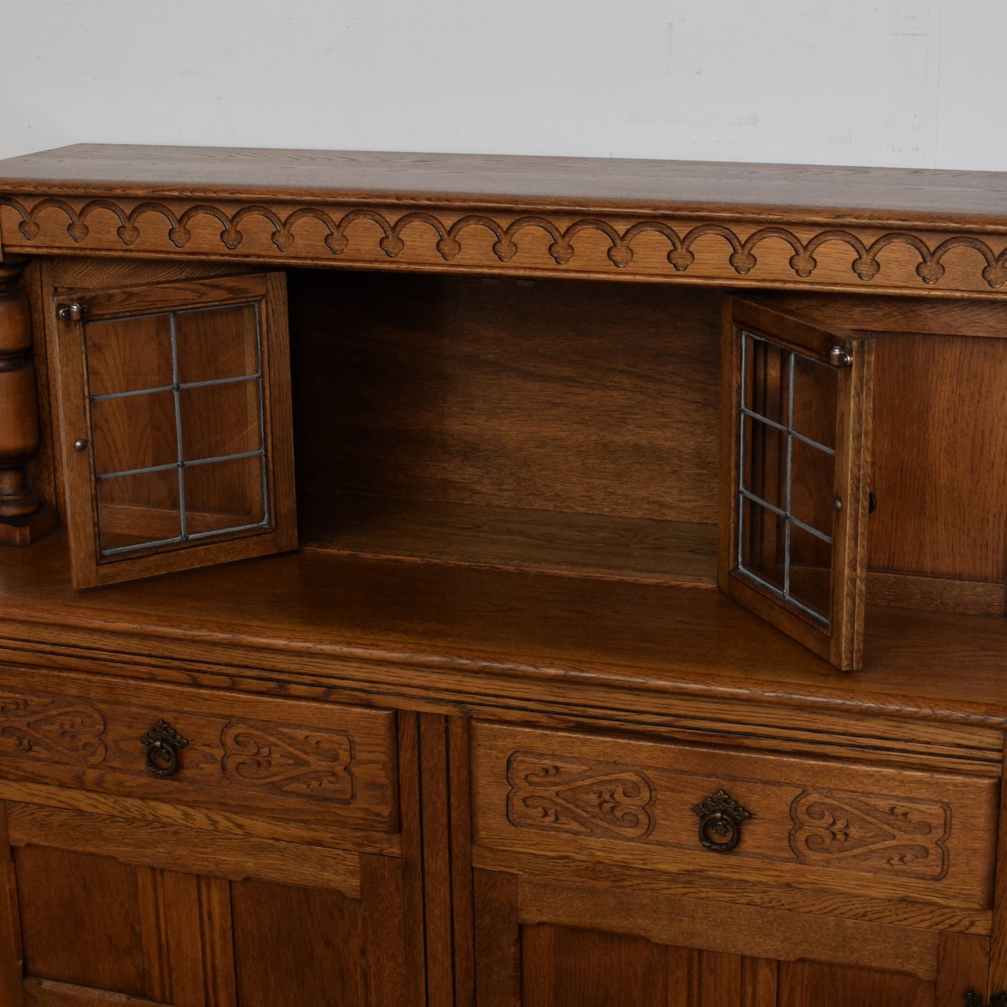 Restored Oak Court Cabinet