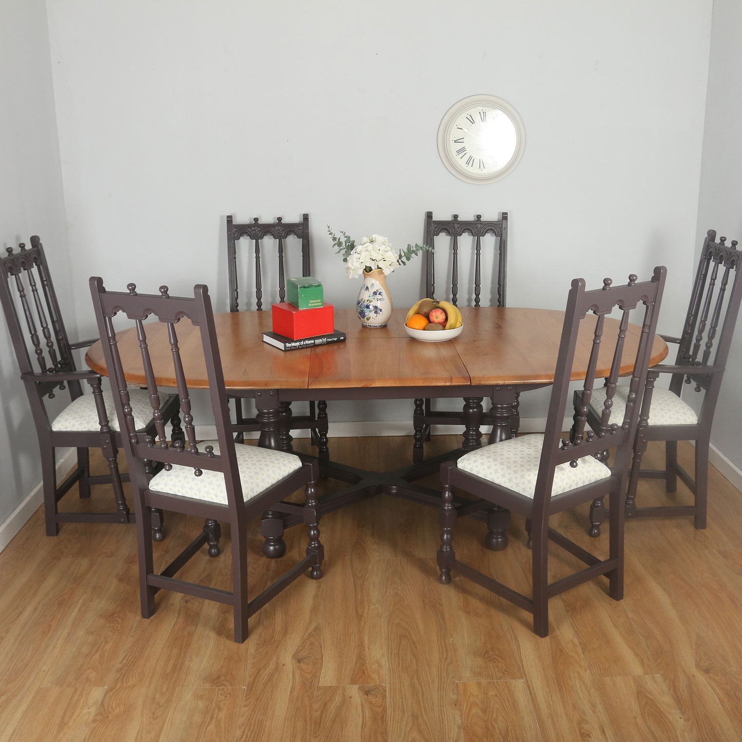 Ercol Table and Six Chairs