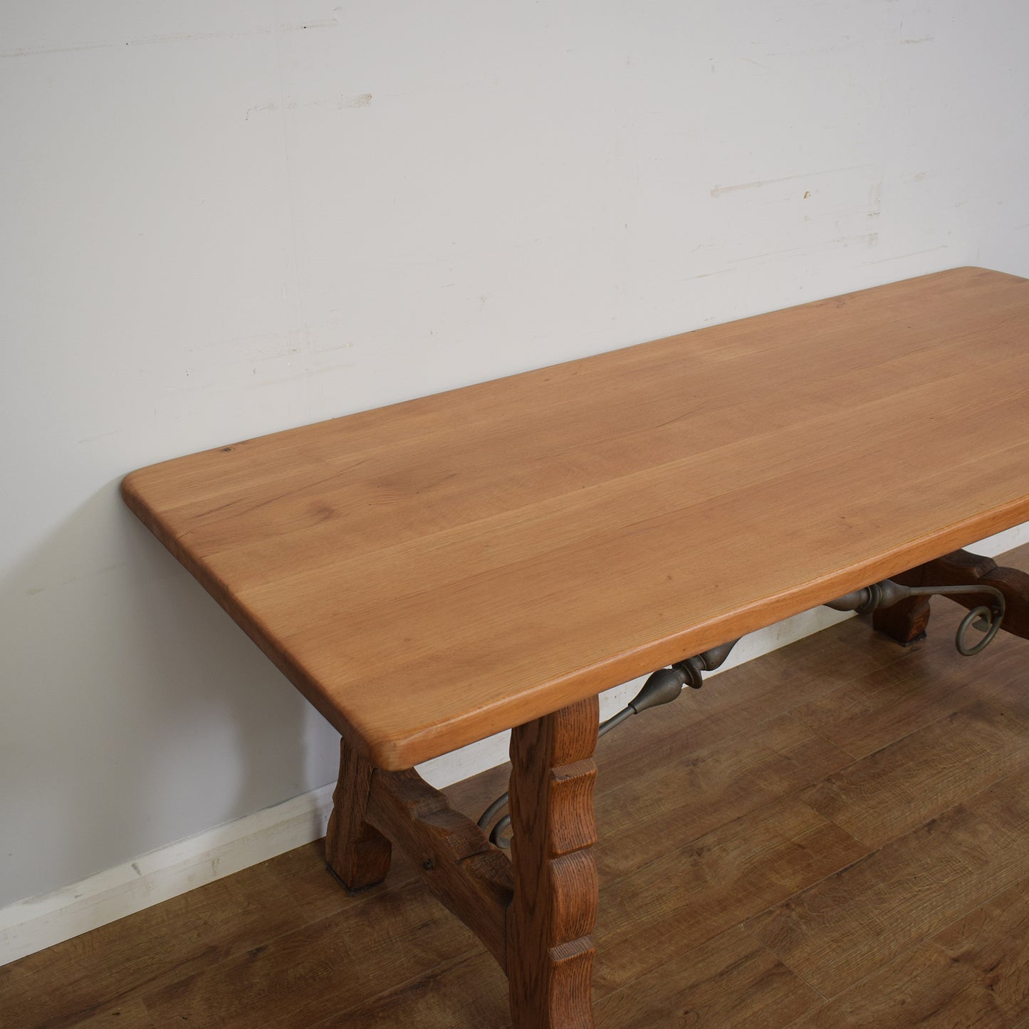 Solid Oak Table & Six Chairs