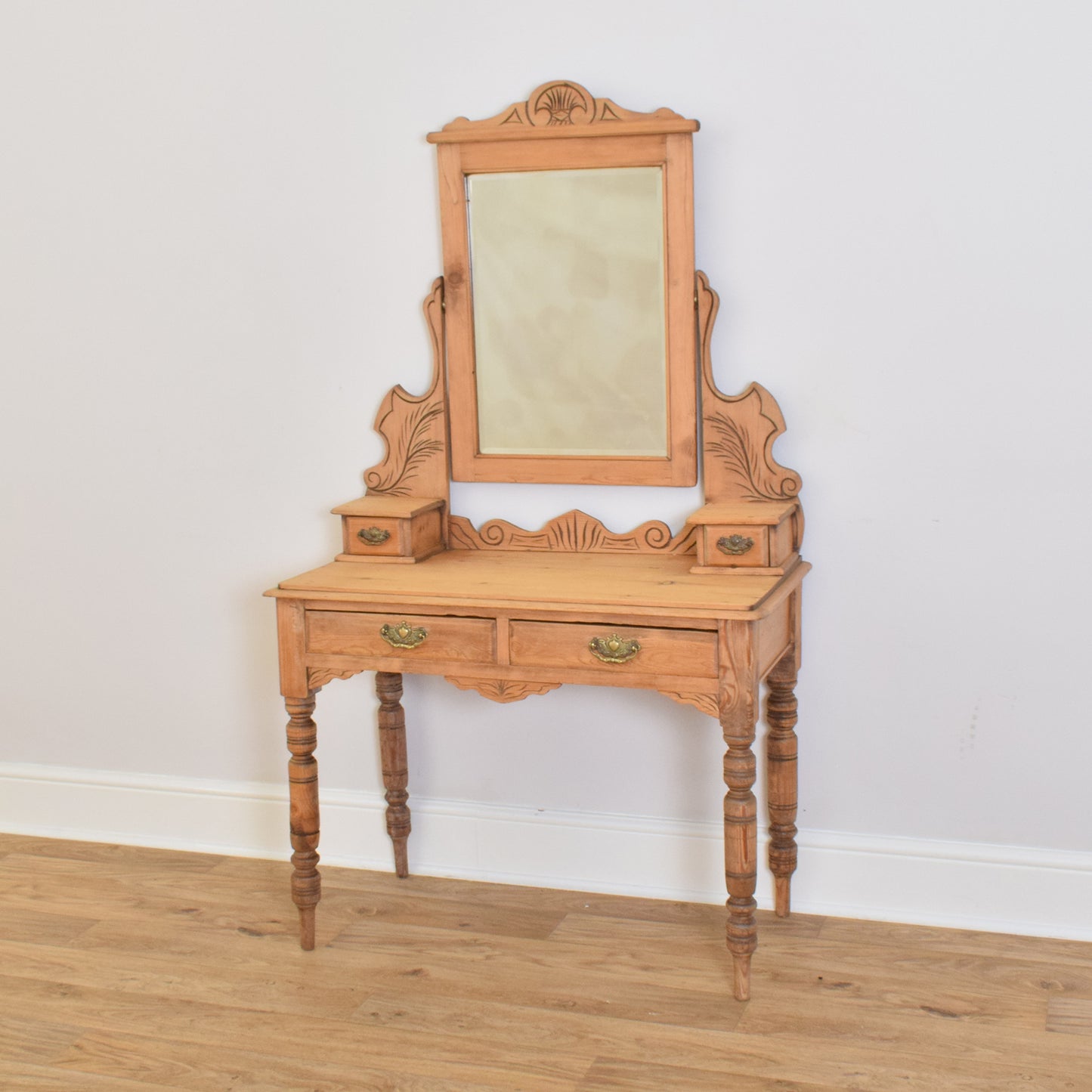 Carved Pine Dressing Table