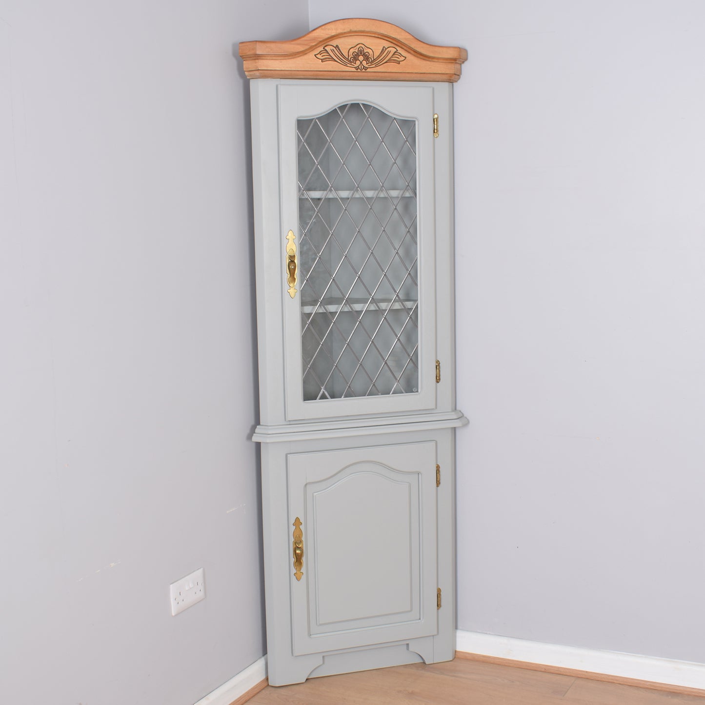 Painted Corner Cabinet