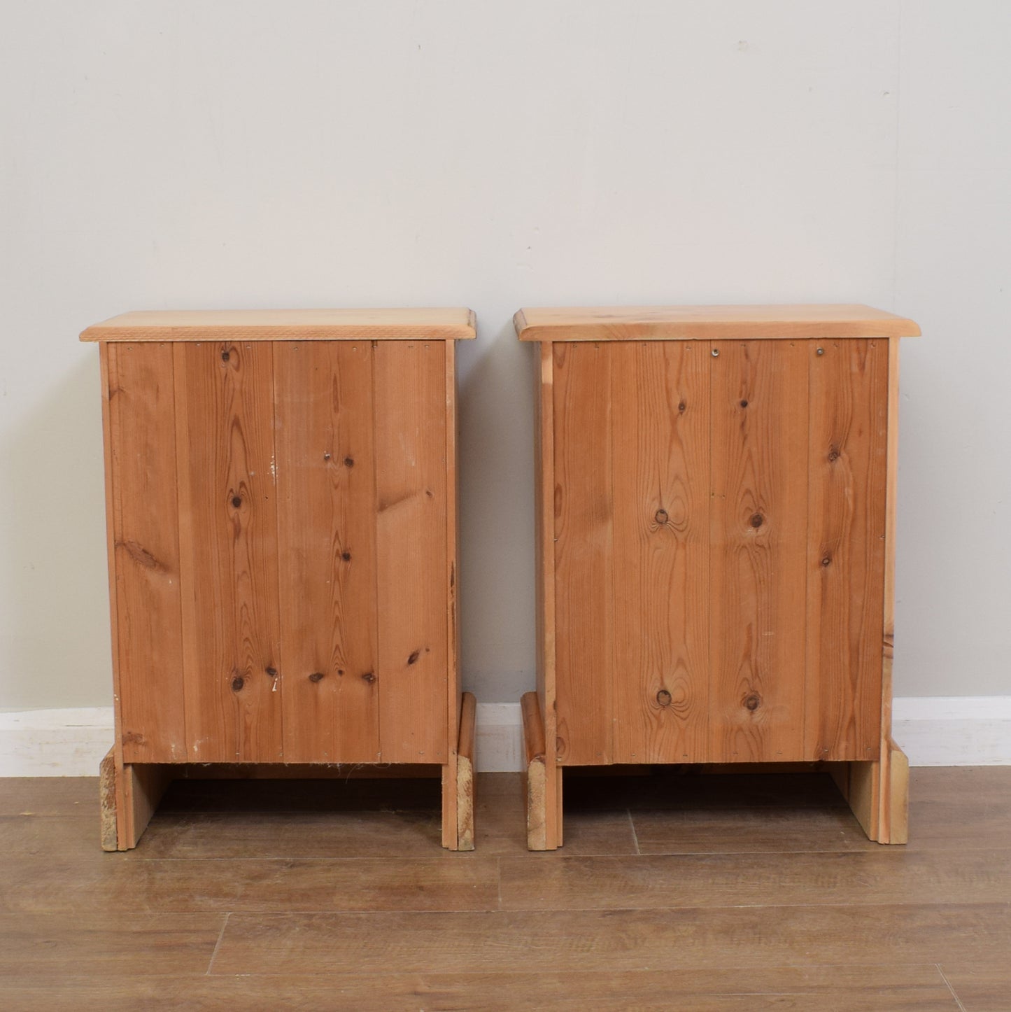 Pair Of Solid Pine Bedsides