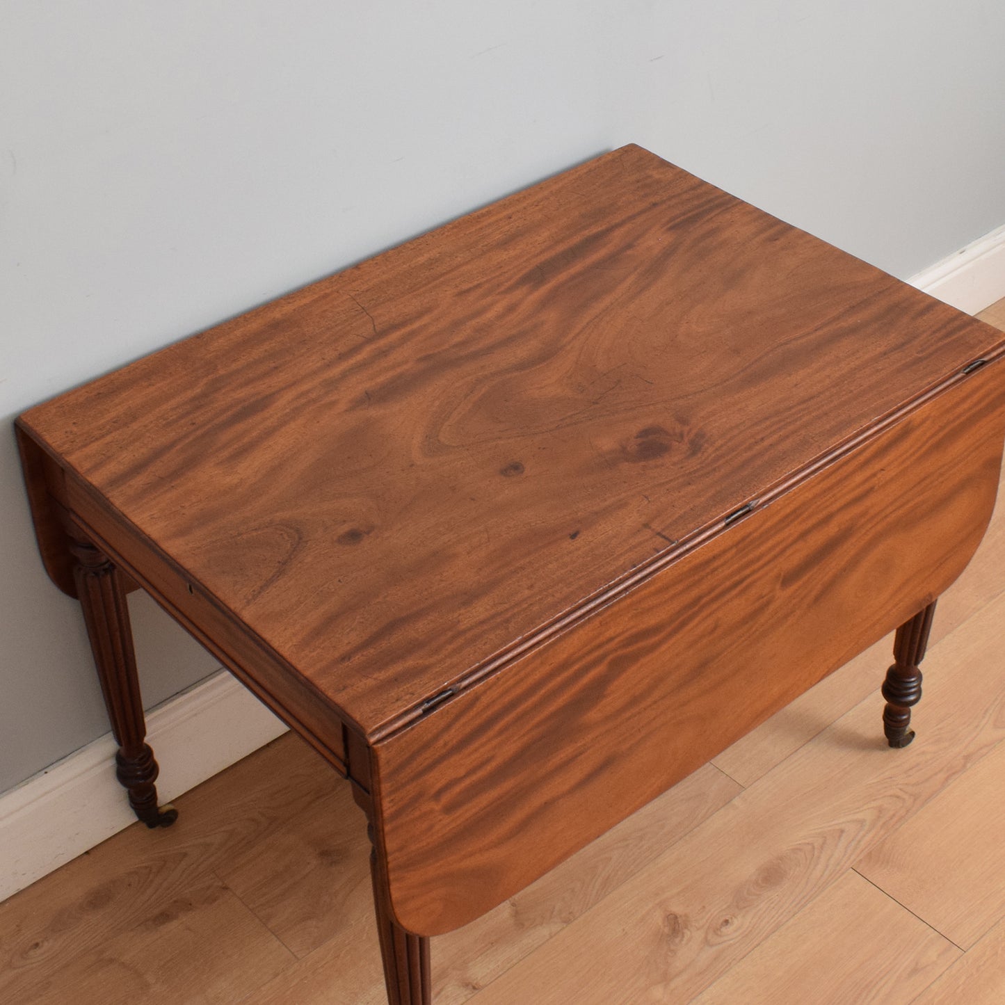 Restored Mahogany Drop-Leaf Table