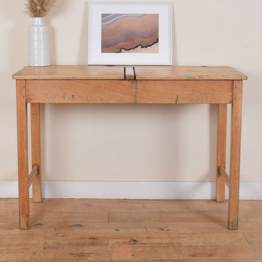 Rustic Pine School Desk