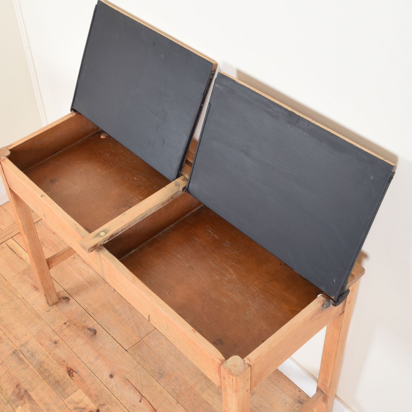 Rustic Pine School Desk