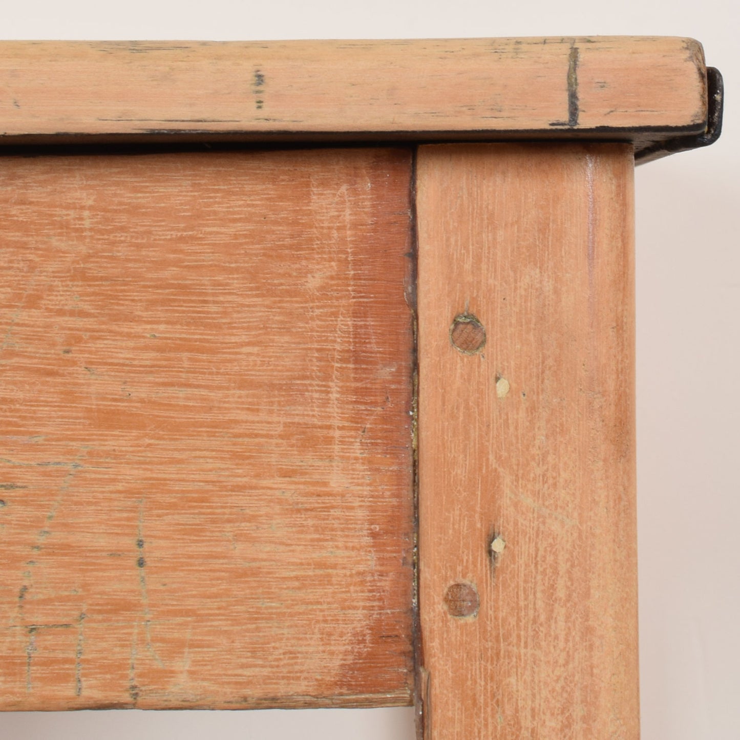 Rustic Pine School Desk