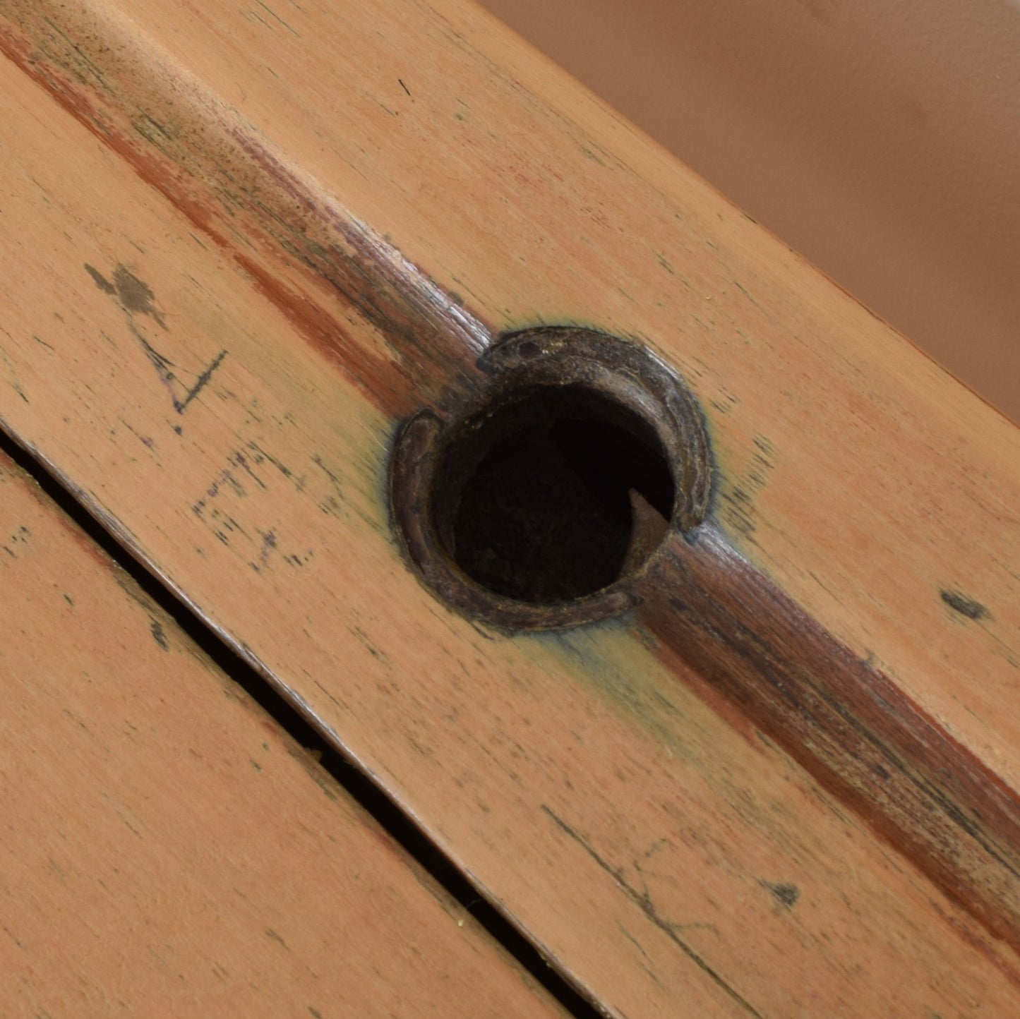 Rustic Pine School Desk