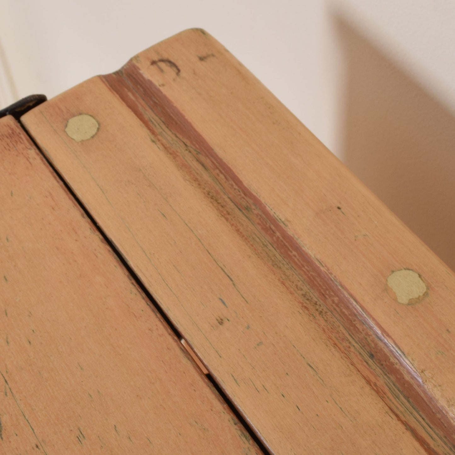 Rustic Pine School Desk