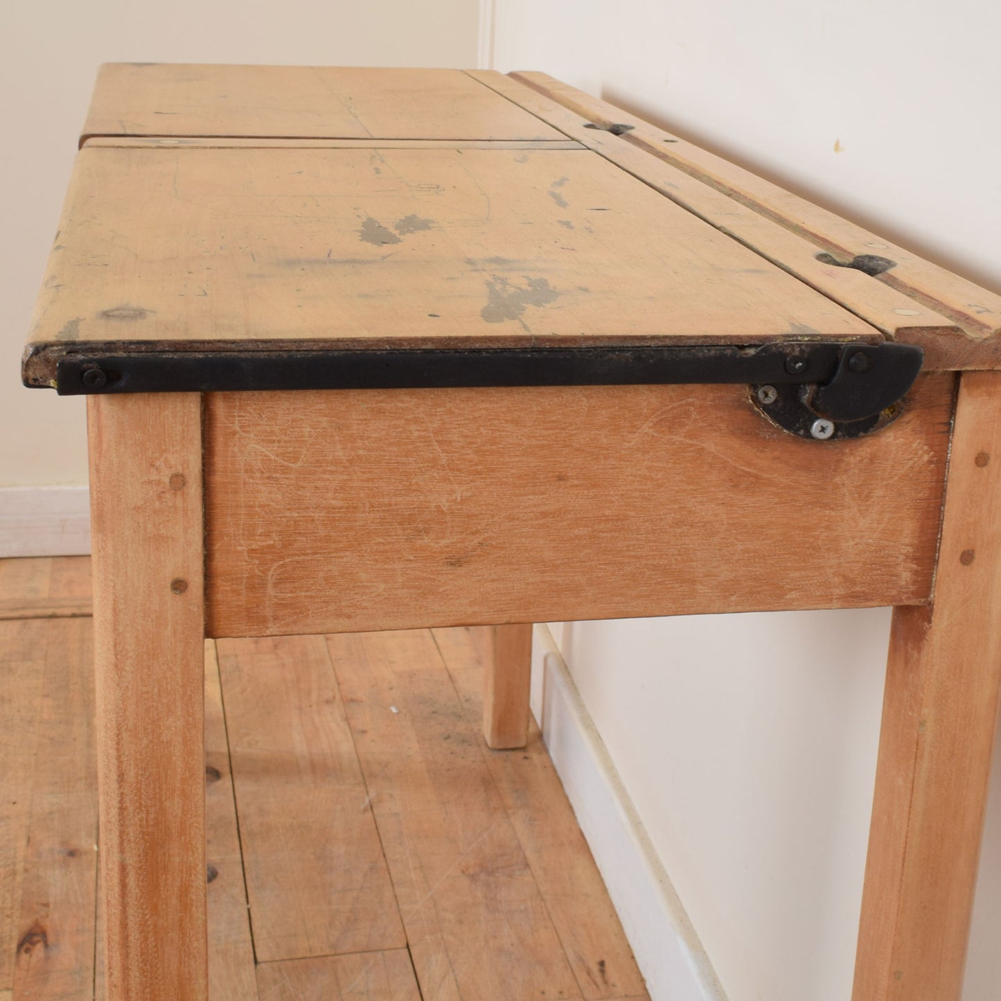 Rustic Pine School Desk