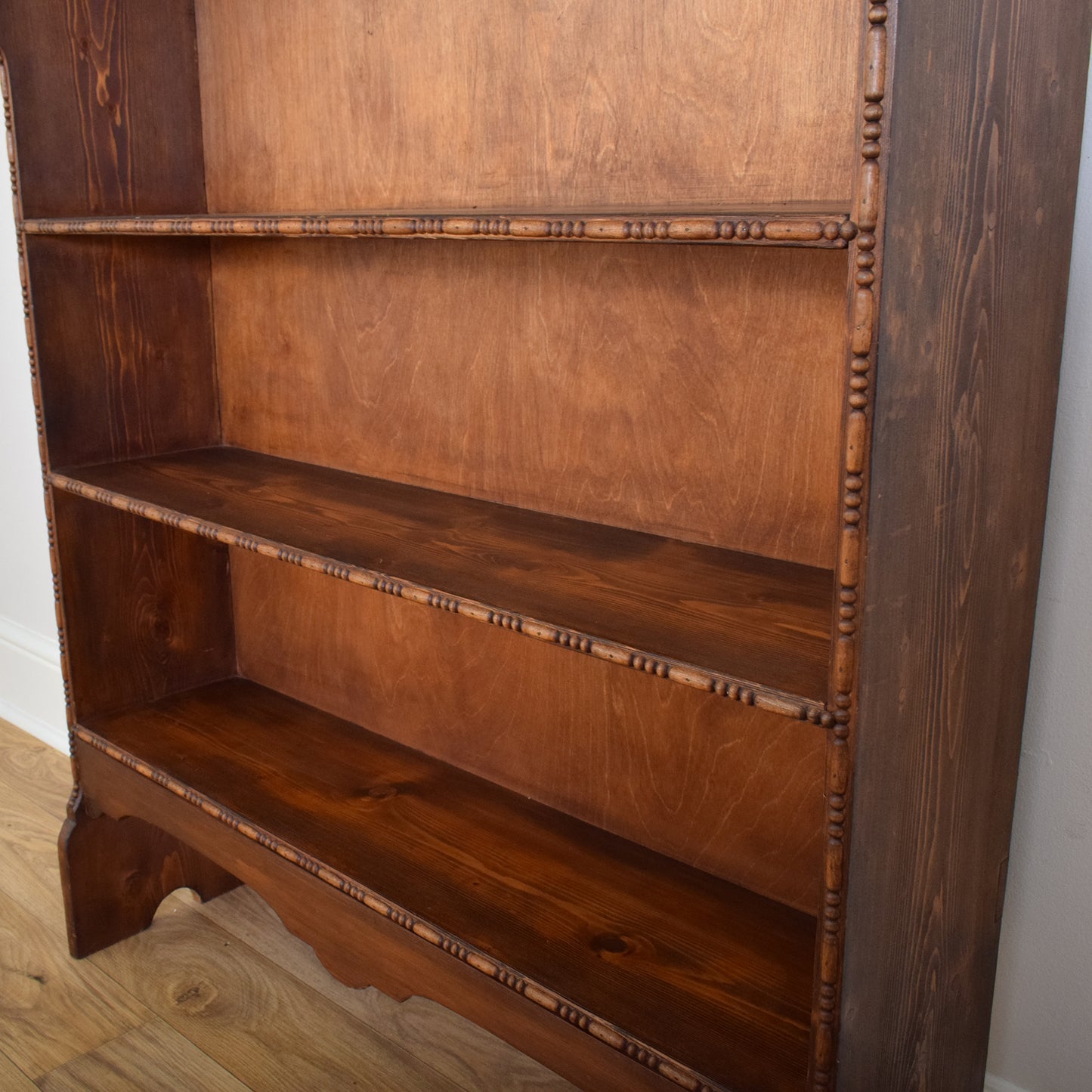 Restored Stained Pine Bookcase