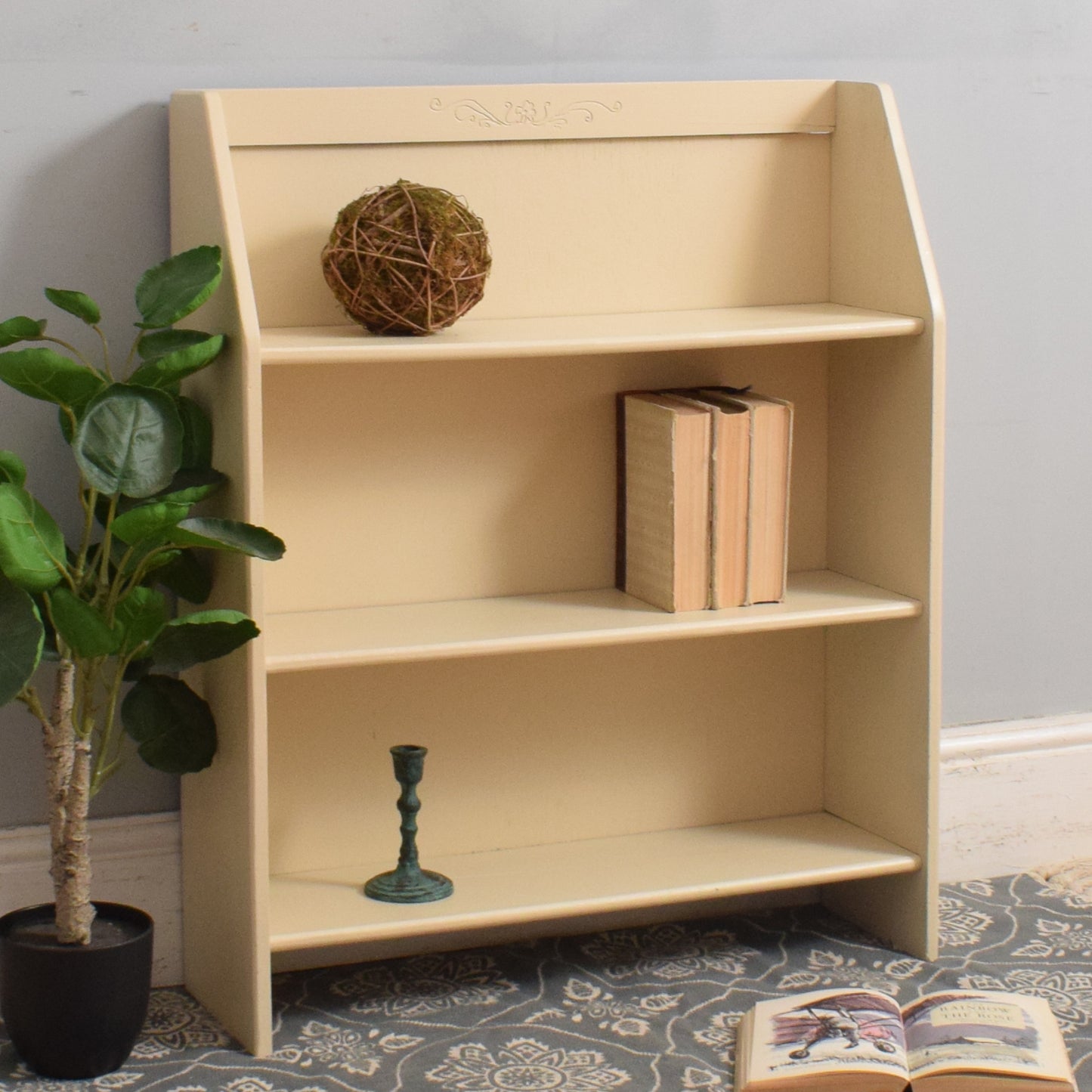 Small Painted Oak Bookcase