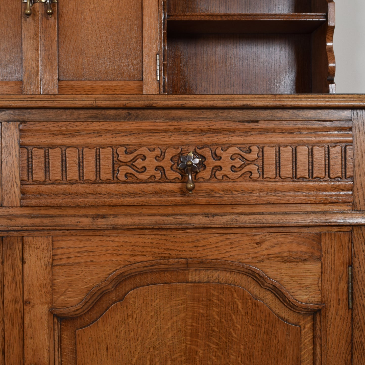 Restored Oak Court cabinet