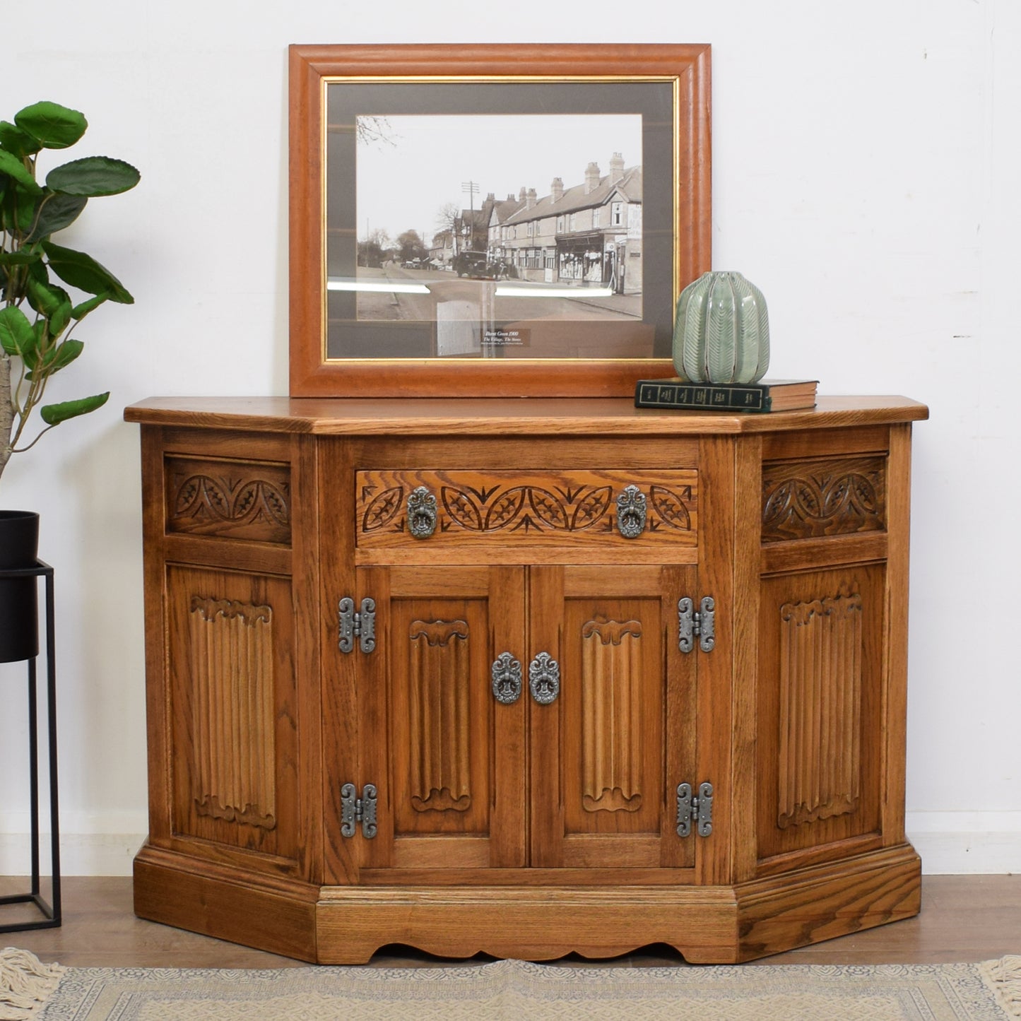 Restored Old Charm Hall Cabinet