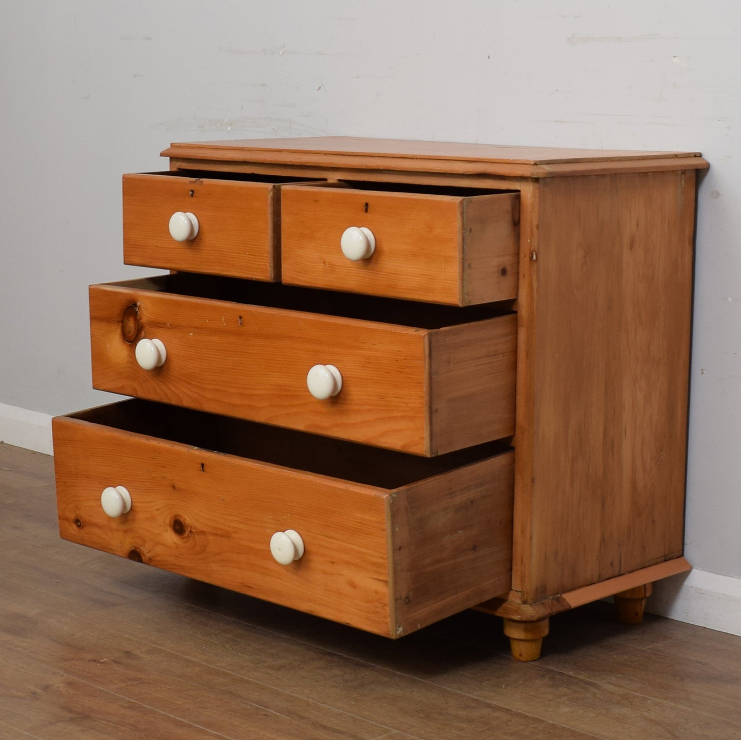 Antique Pine Chest Of Drawers