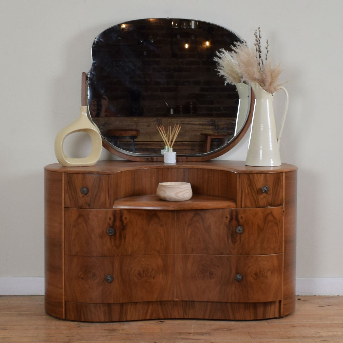Walnut Veneer Dressing Table