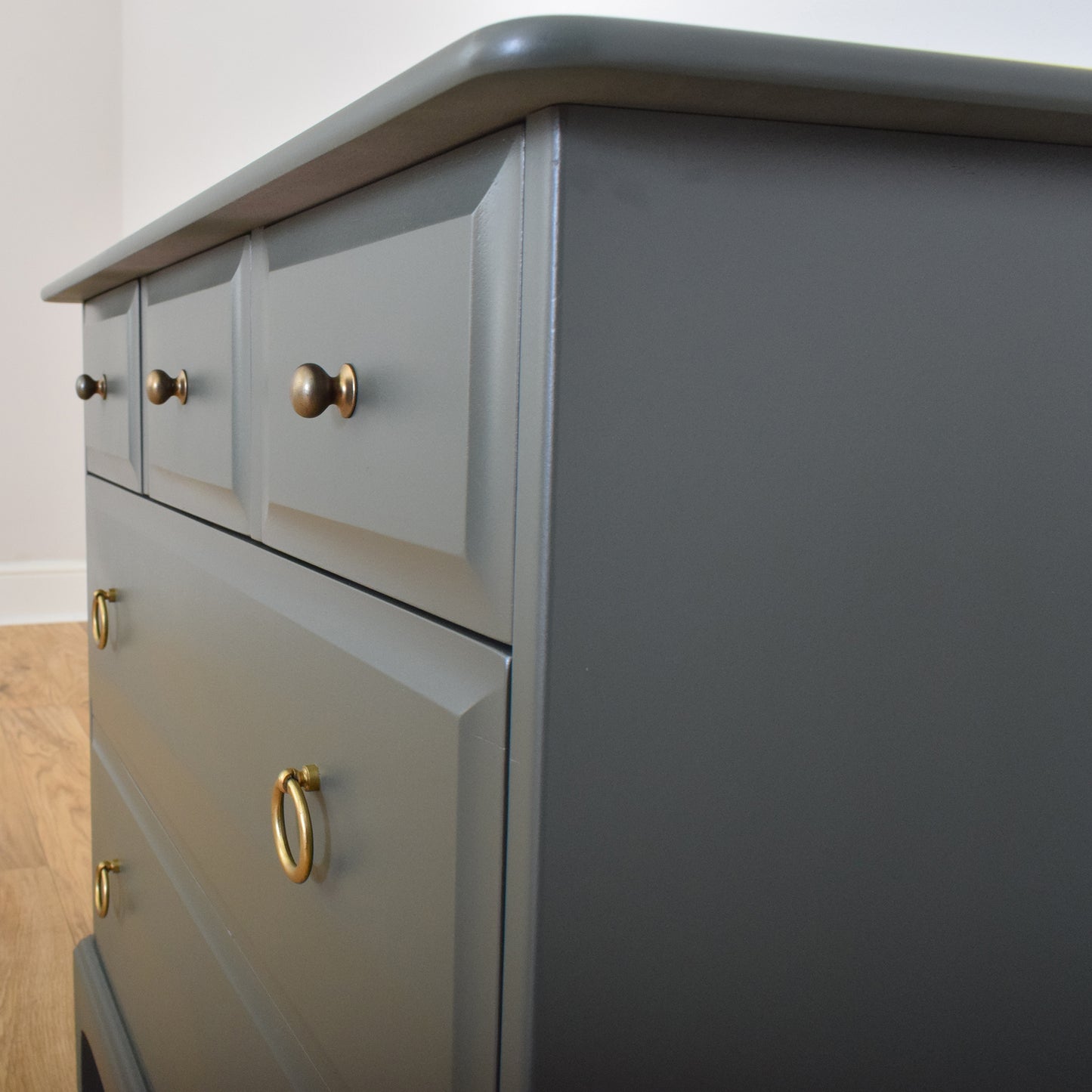 Painted Stag Chest Of Drawers